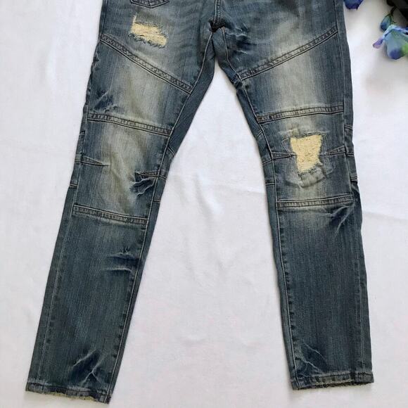 Heritage by America NWT Medium Wash Skinny Jeans Men 32x32 - Picture 5 of 11